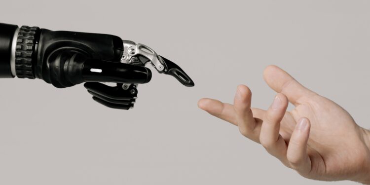 AI, human, hands