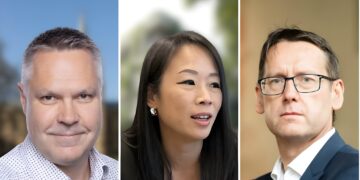 From left: Sam Laakkonen, Senior Director at the Cambridge Institute for Sustainability Leadership (CISL); Dr Mei-Yu Chang, Director of the International Affairs Office at Taiwan’s National Institutes of Applied Research (NIAR); and Professor Radek Holý, Director of the Advanced Chip Design Research Centre, Czechia. (Photography: The Icons)